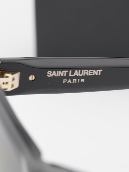 Saint Laurent SLM106 005 Square Sunglasses - Black / Grey main image 7